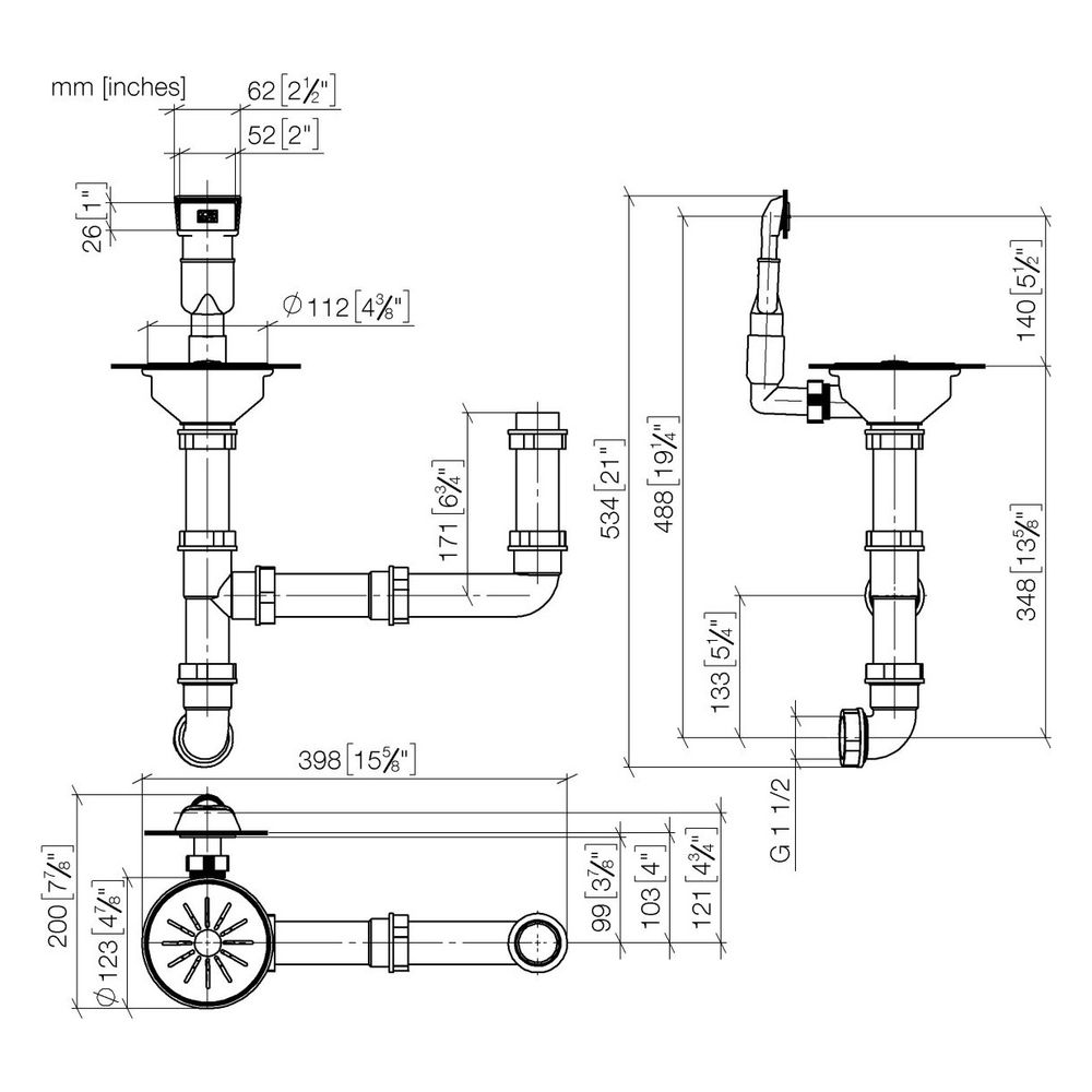 Dornbracht Ab- und Überlaufgarnitur Serienneutral 10415003 Edelstahl poliert... DORNBRACHT-10415003-85 4029011784163 (Abb. 2)