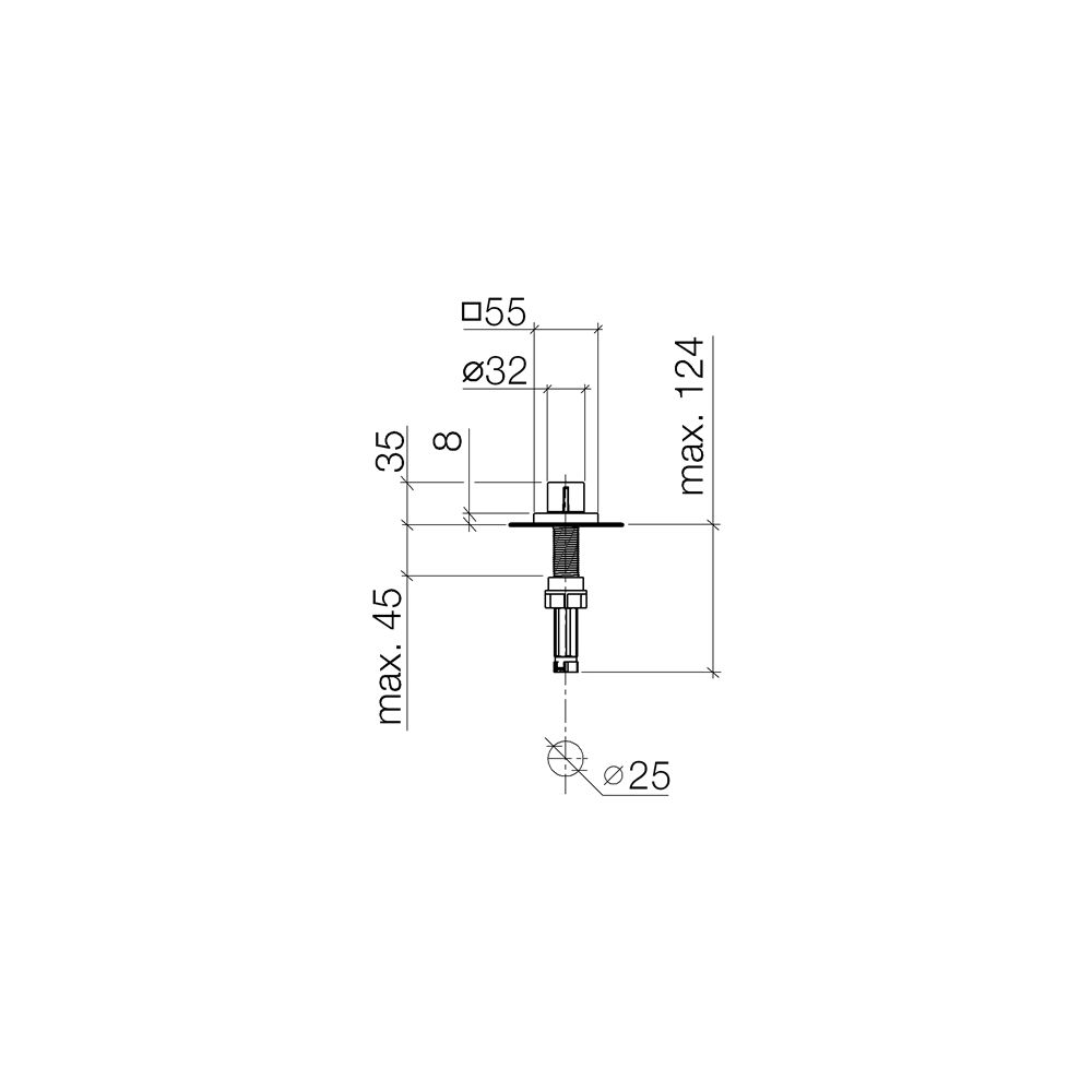 Dornbracht Exzenterbetätigung Serienneutral 10711970 platin... DORNBRACHT-10711970-08 4029011895289 (Abb. 4)
