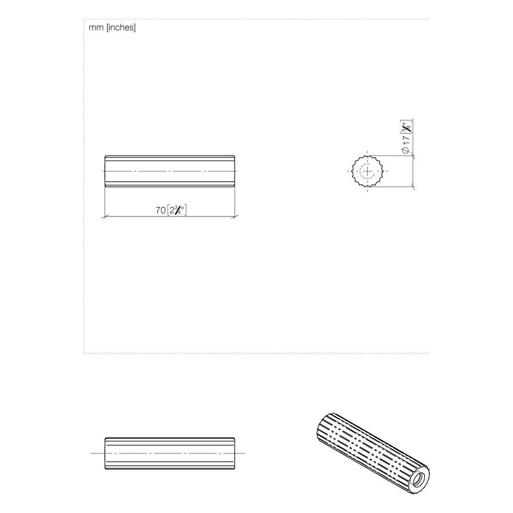 Dornbracht Hebel Tara mit linearer Struktur für Waschtischarmaturen, Dark Brass... DORNBRACHT-11171882-39 4099477345963 (Abb. 4)