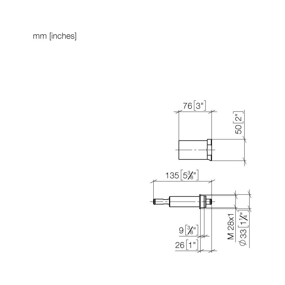 Dornbracht Verlängerung Serienneutral 12179970 25mm... DORNBRACHT-1217997090 4029011479601 (Abb. 4)