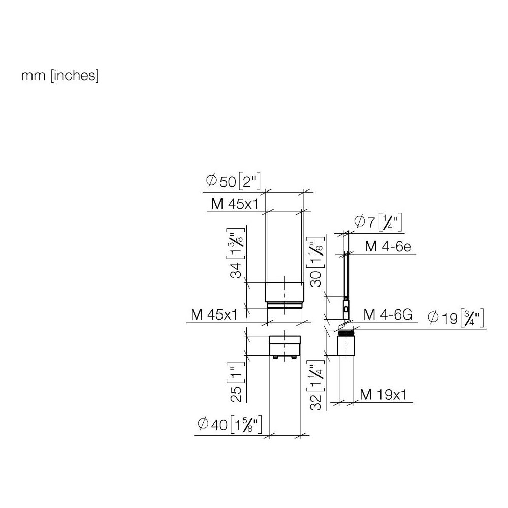 Dornbracht Verlängerung 25mm für Unterputz-Einhandbatterie Brause und Wanne 36 1... DORNBRACHT-1219197090 4029011647987 (Abb. 4)