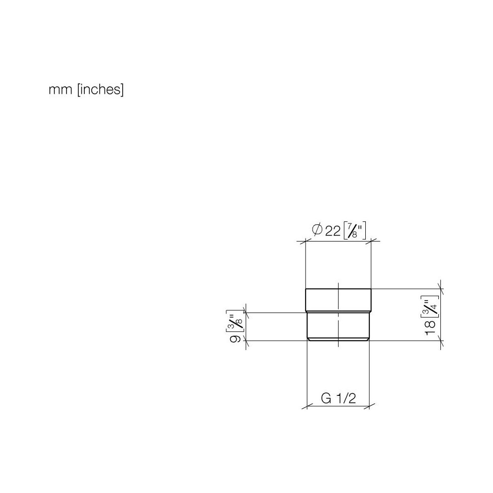 Dornbracht Adapter für Brauseabgang G 3/8"xG 1/2", Gold gebürstet PVD, 12202979... DORNBRACHT-12202979-37 4099477431802 (Abb. 4)