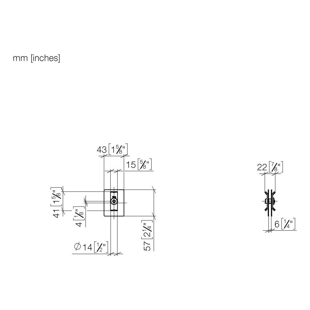 Dornbracht Befestigungssatz für zweiseitige Glasmontage, 1235197090... DORNBRACHT-1235197090 4029011642340 (Abb. 2)
