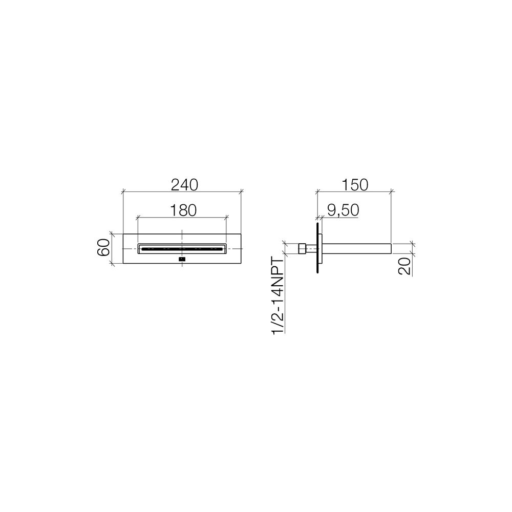 Dornbracht Schwallauslauf Water Sheet für Wandmontage Ausladung 150mm, Chrom ge... DORNBRACHT-13415979-93 4099477161570 (Abb. 4)