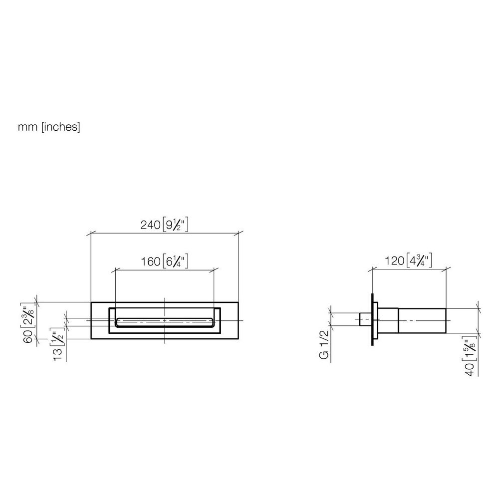 Dornbracht Schwallauslauf Water Fall für Wandmontage Ausladung 120mm, Dark Bron... DORNBRACHT-13420979-43 4099477462905 (Abb. 4)