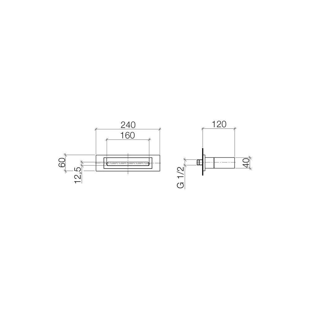 Dornbracht Schwallauslauf Water Fall für Wandmontage Ausladung 120mm, Dark Chro... DORNBRACHT-13420979-19 4029011996368 (Abb. 4)