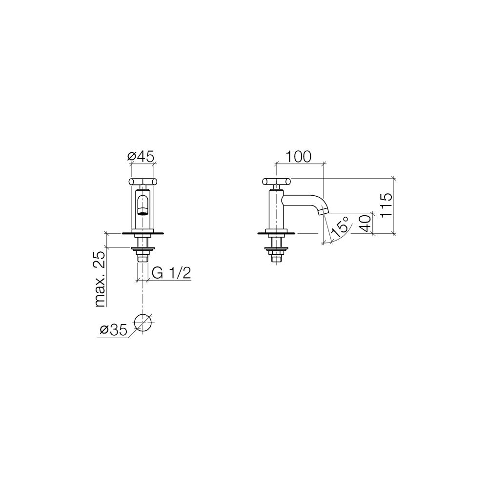 Dornbracht Tara Standventil, Kaltwasser17500892 chrom... DORNBRACHT-17500892-00 4029011524585 (Abb. 4)