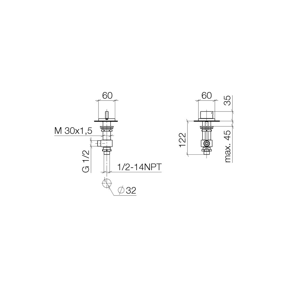 Dornbracht CL.1 Seitenventil linksschließend 20001706 chrom... DORNBRACHT-20001706-00 4029011705373 (Abb. 4)