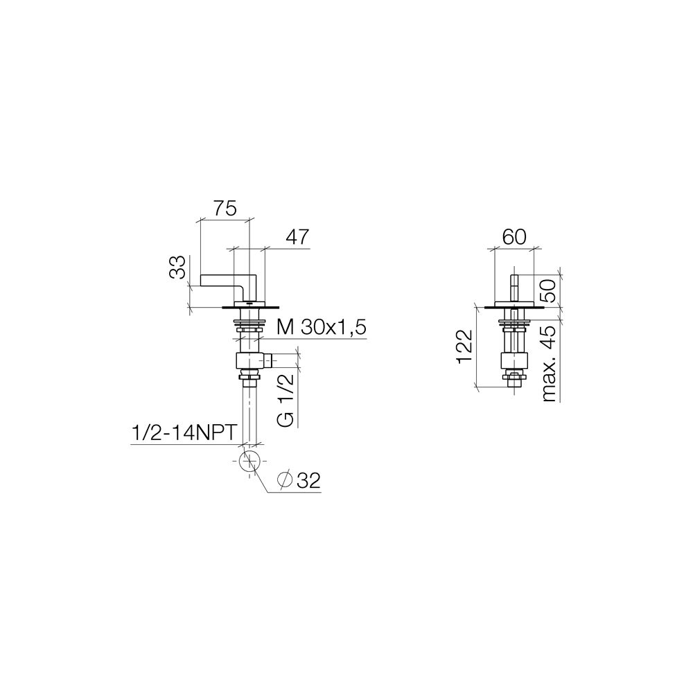 Dornbracht CL.1 Seitenventil Serienspezifisch 20004715 Messing gebürstet... DORNBRACHT-20004715-28 4029011933677 (Abb. 4)
