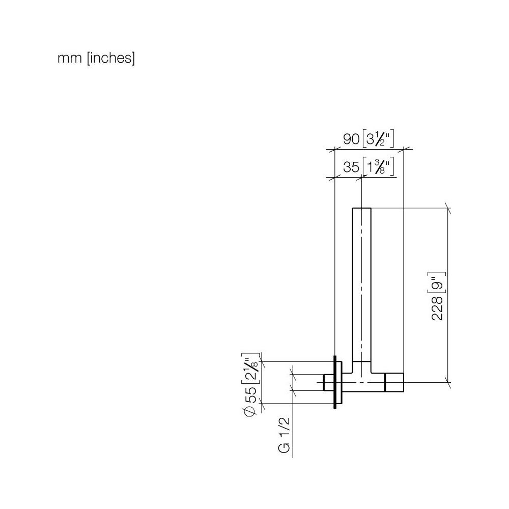 Dornbracht Eckventil rund Rosette Durchmesser 55mm Schlauchabdeckung 200mm, Gol... DORNBRACHT-22901979-37 4099477433059 (Abb. 4)