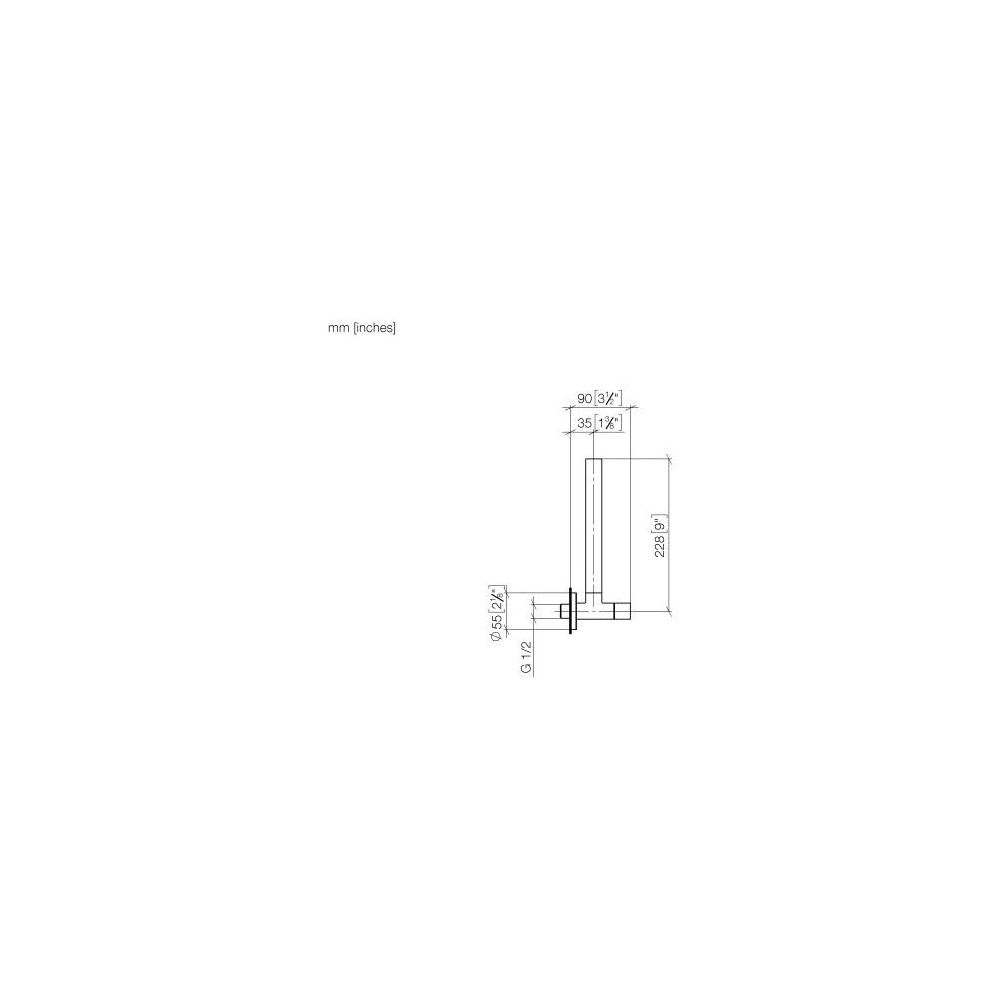 Dornbracht Eckventil rund Rosette Durchmesser 55mm Schlauchabdeckung 200mm, Chr... DORNBRACHT-22901979-93 4029011943867 (Abb. 4)