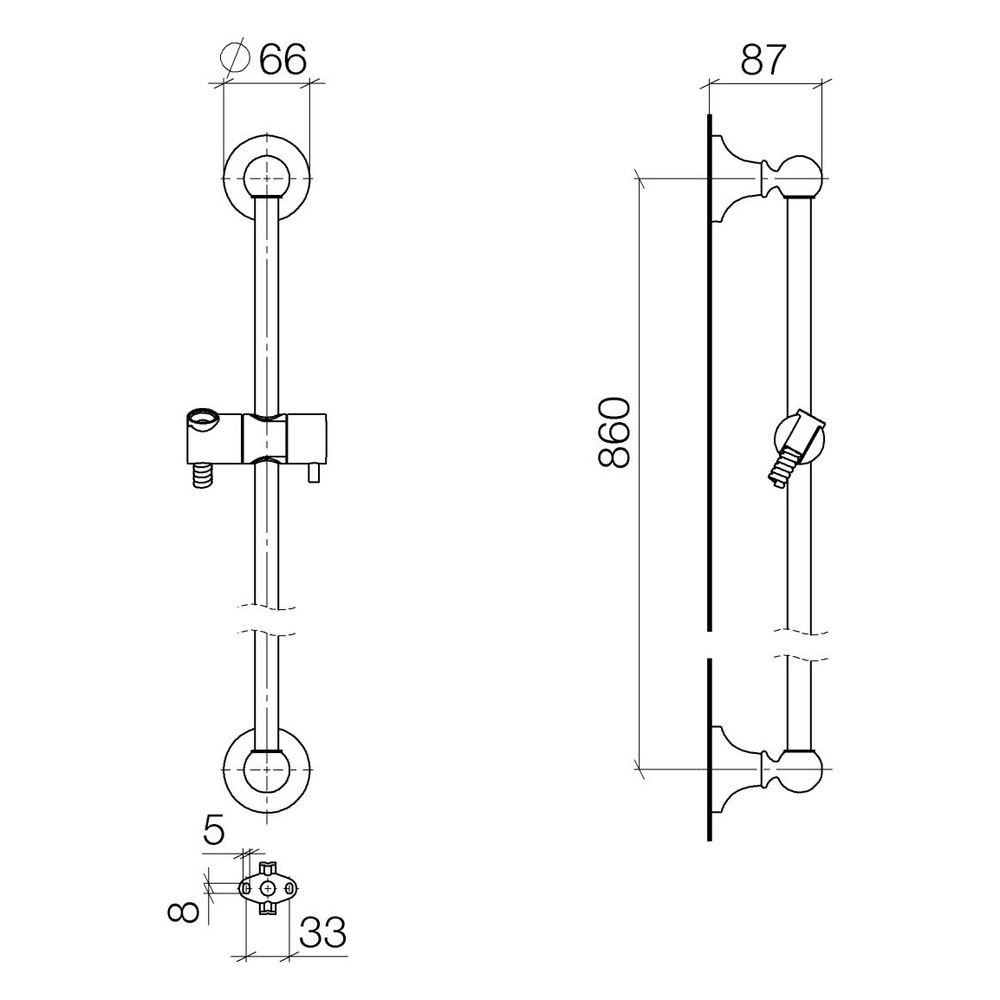 Dornbracht Madison Duschgarnitur ohne Handbrause 26413360 Messing... DORNBRACHT-26413360-09 4029011912986 (Abb. 4)