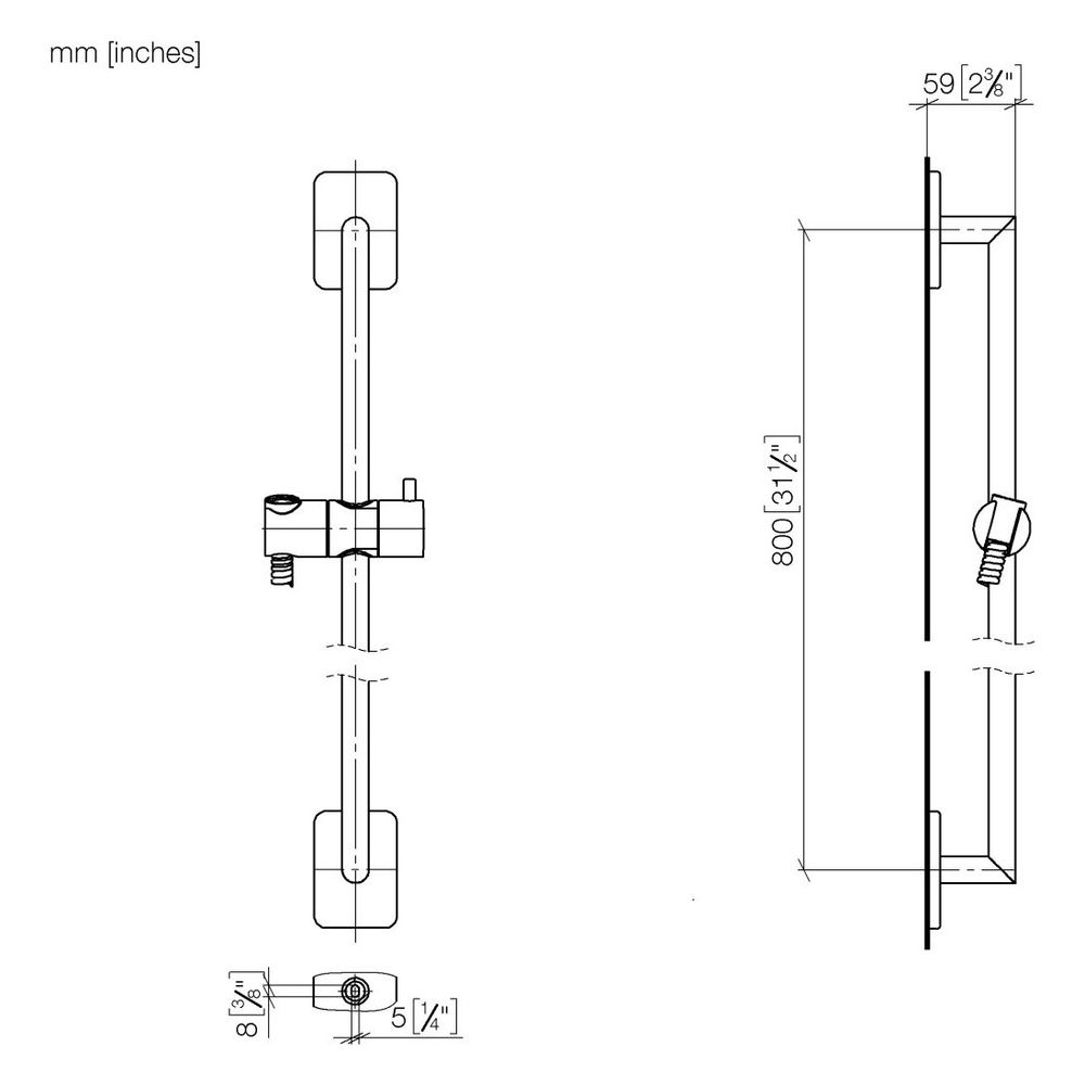 Dornbracht LULU Duschgarnitur ohne Handbrause 26413710 platin matt... DORNBRACHT-26413710-06 4029011887734 (Abb. 4)