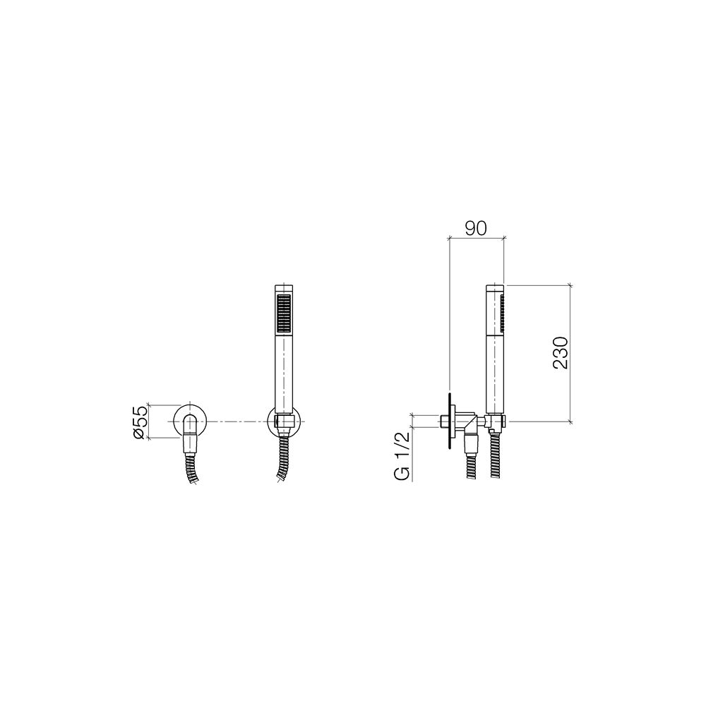 Dornbracht Schlauchbrausegarnitur Tara, Einzelrosetten FlowReduce, 1250mm, ... DORNBRACHT-27802892-080010 4029011765209 (Abb. 4)