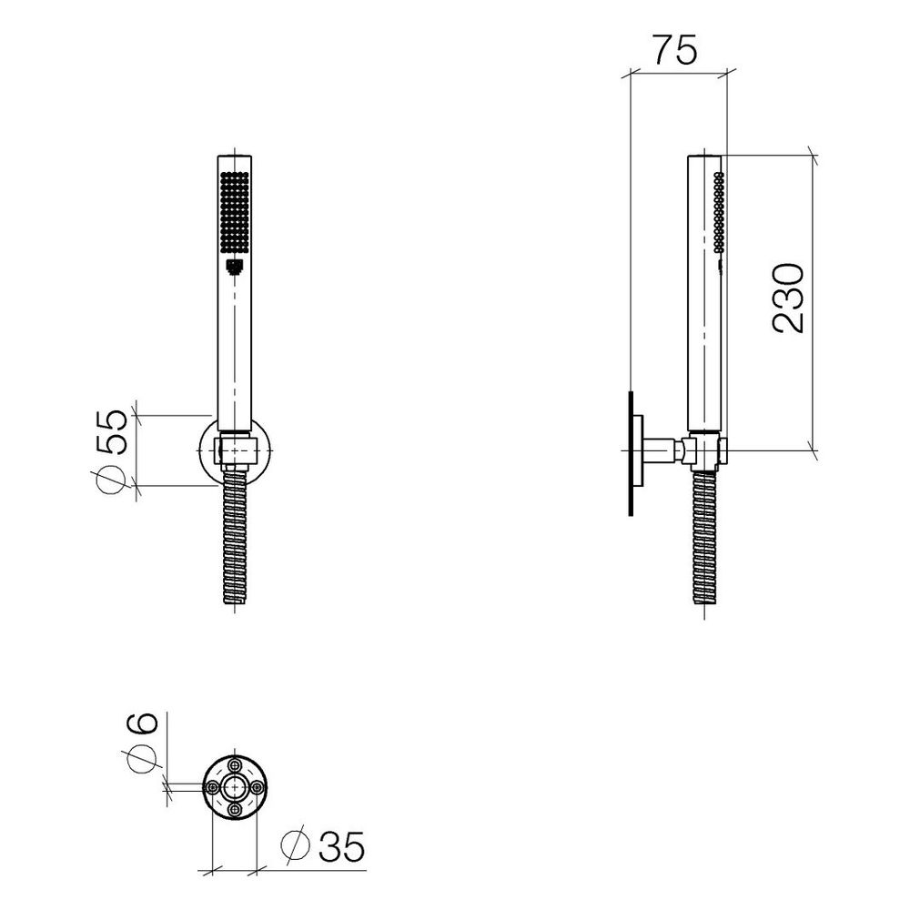 Dornbracht Schlauchbrausegarnitur Meta FlowReduce 6,8l/min Rosette 55mm, Go... DORNBRACHT-27806625-370010 4099477433981 (Abb. 4)