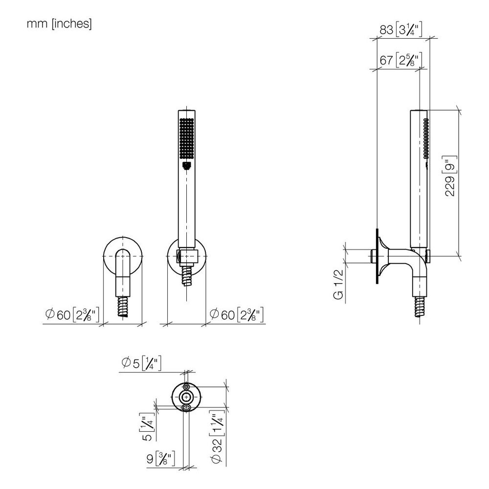 Dornbracht Schlauchbrausegarnitur Vaia mit Einzelrosetten FlowReduce, 1250m... DORNBRACHT-27808809-390010 4099477347547 (Abb. 2)