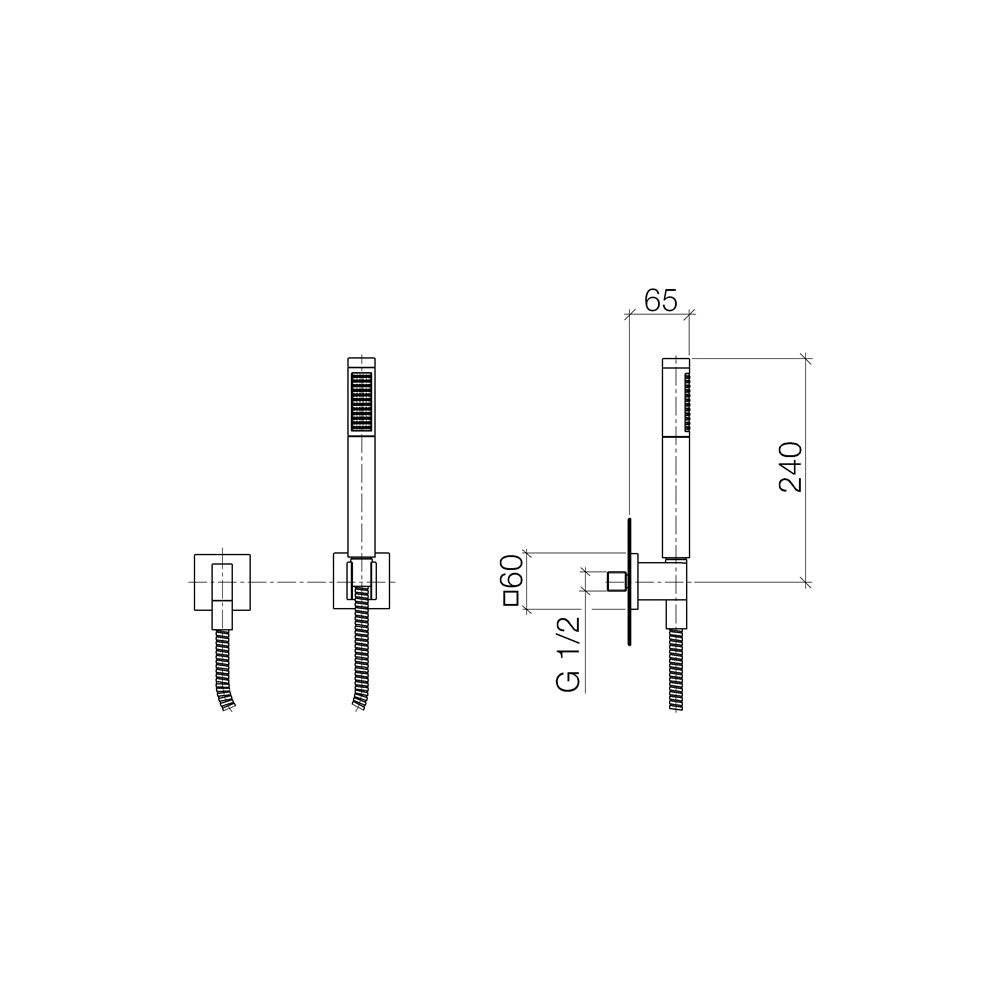 Dornbracht Symetrics Schlauchbrausegarnitur Serienspezifisch 27808980 chrom... DORNBRACHT-27808980-00 4029011492440 (Abb. 4)
