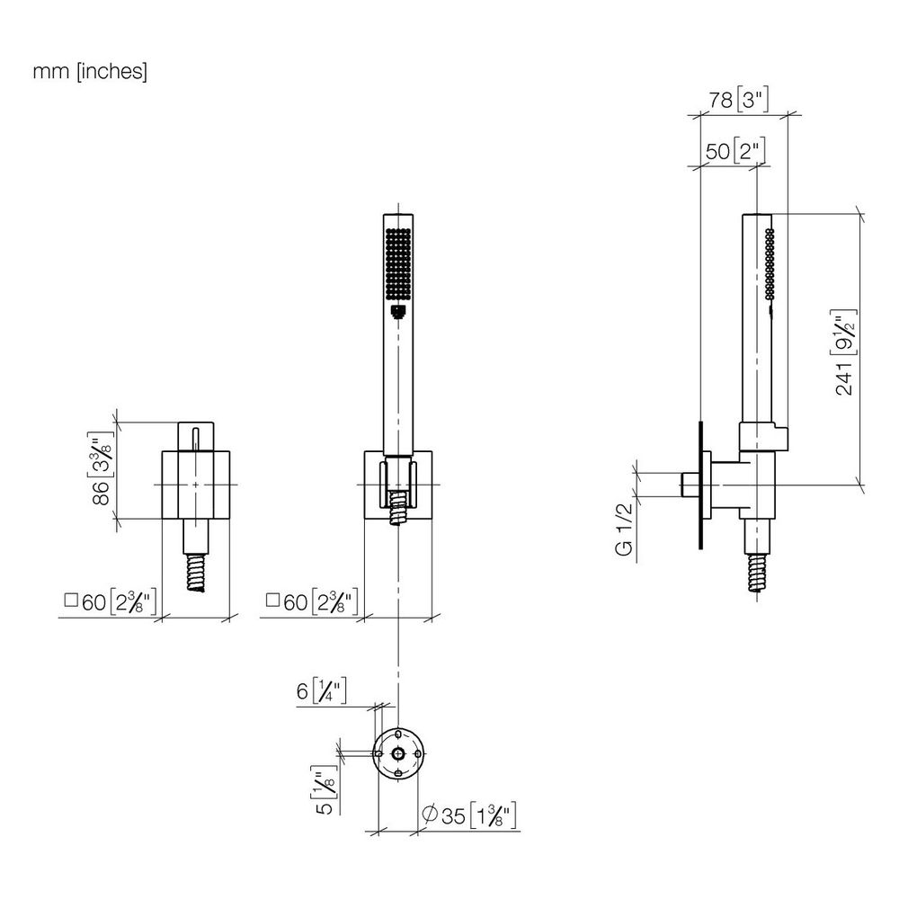 Dornbracht Schlauchbrausegarnitur, Mengenregulierung, Symetrics Metallschla... DORNBRACHT-27809985-370010 4099477488967 (Abb. 4)