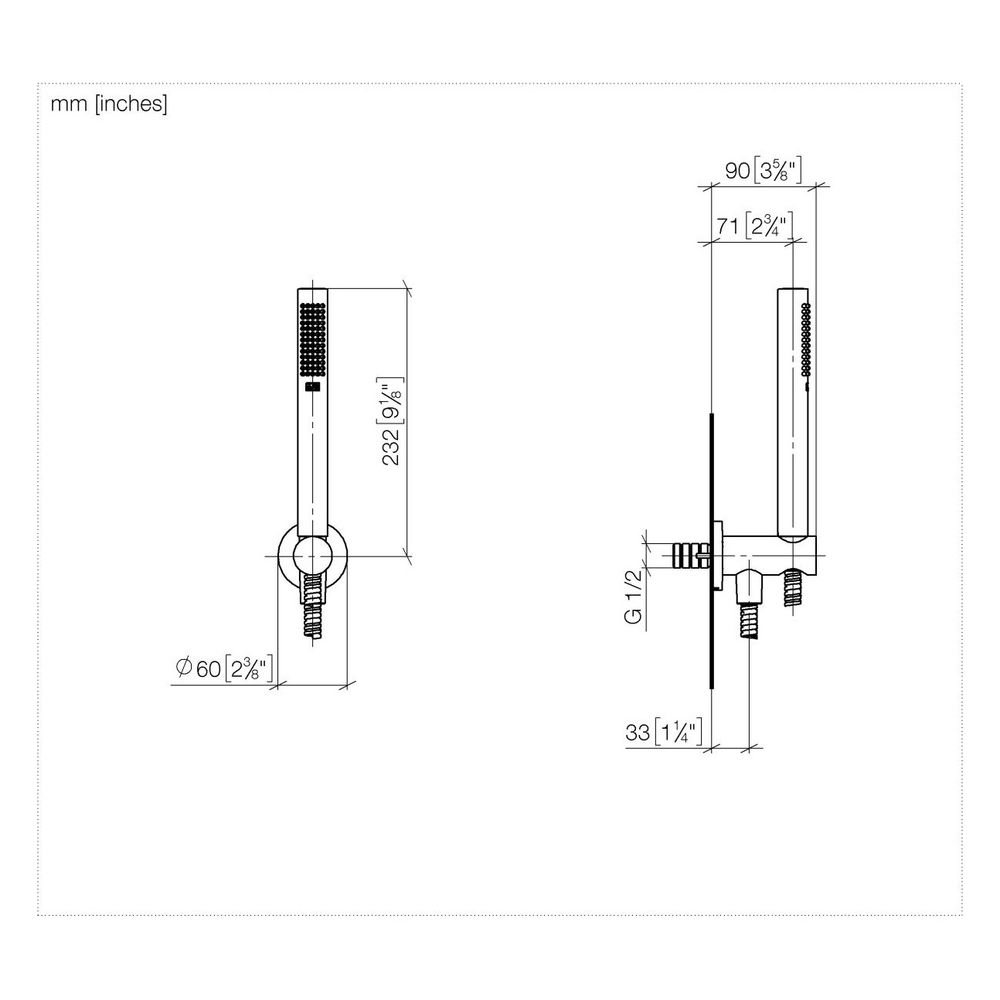 Dornbracht Schlauchbrausegarnitur, integ. Brausehalter Meta 15l/min Rosette 60m... DORNBRACHT-27812660-26 4099477414416 (Abb. 4)