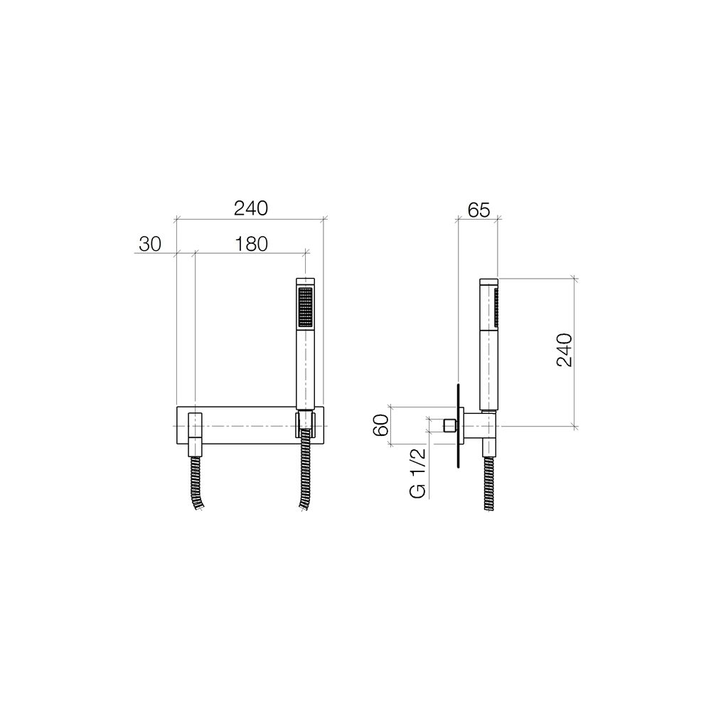 Dornbracht Schlauchbrausegarnitur Symetrics mit Abdeckplatte FlowReduce 125... DORNBRACHT-27818980-990010 4029011797545 (Abb. 4)
