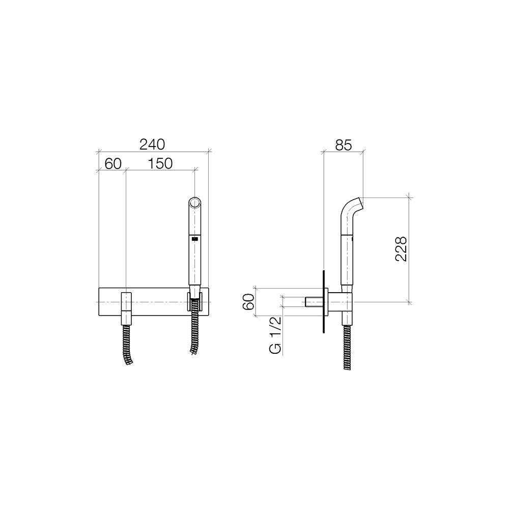 Dornbracht Gießrohr mit Abdeckplatte 240x60mm 15l/min Anschluss G 1/2", Champag... DORNBRACHT-27838979-46 4099477091761 (Abb. 4)