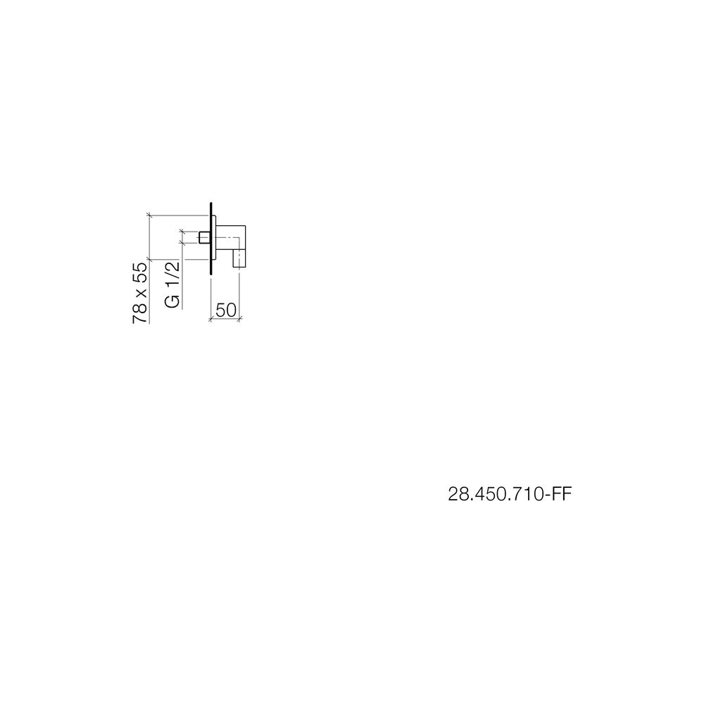 Dornbracht Wandanschlussbogen Lulu Brauseabgang G 3/8" Anschluss G 1/2", Chrom,... DORNBRACHT-28450710-00 4029011436239 (Abb. 4)