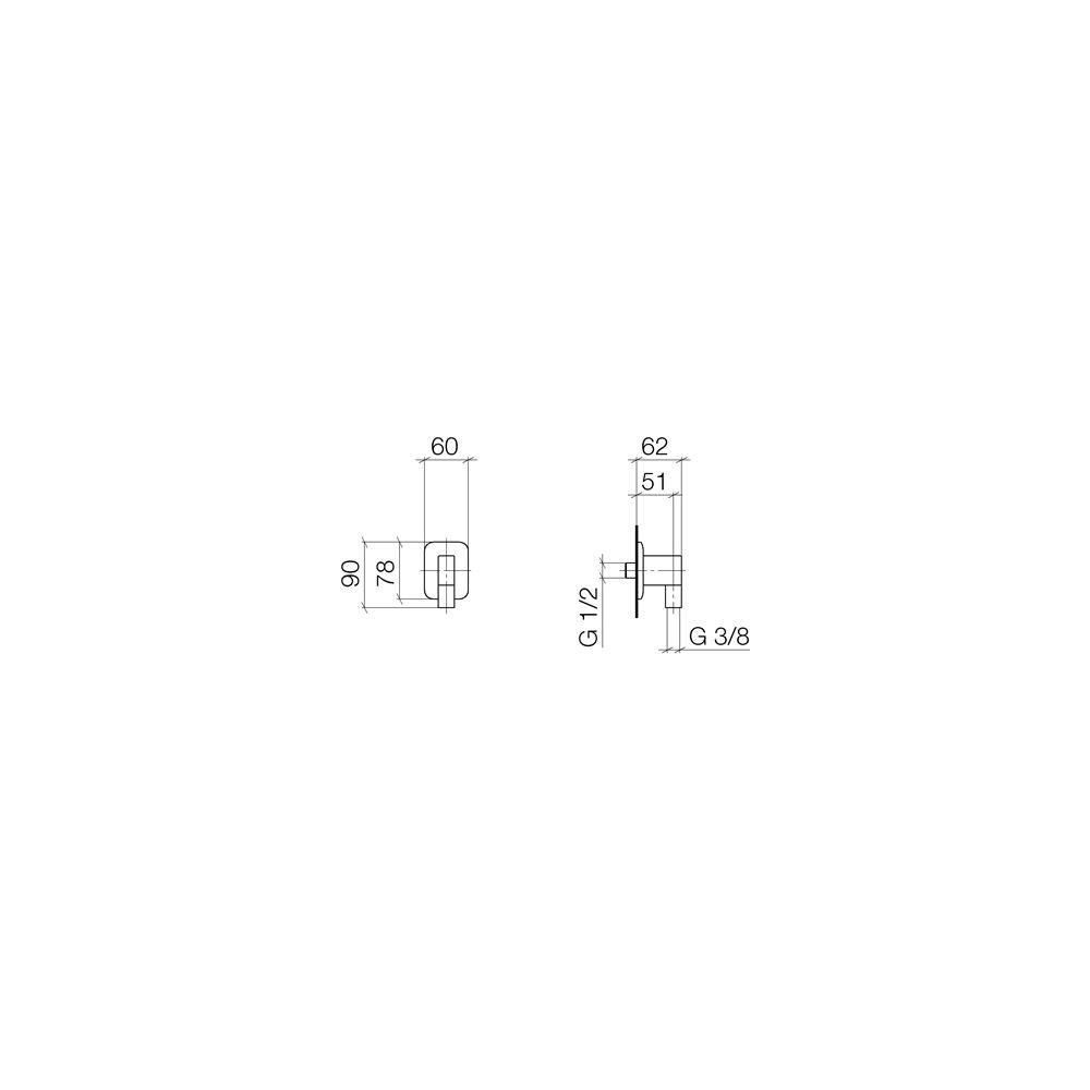 Dornbracht Wandanschlussbogen Lissé, Dark Platinum gebürstet... DORNBRACHT-28450845-99 4099477238258 (Abb. 4)