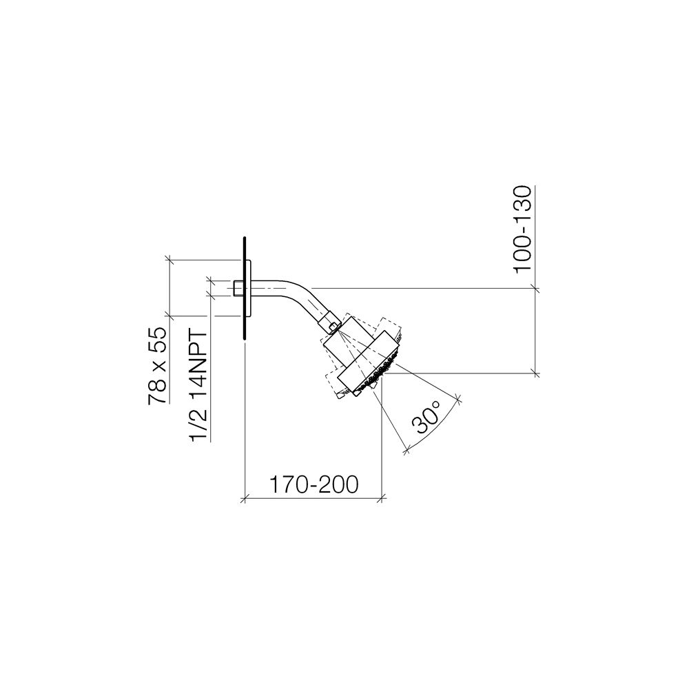 Dornbracht Kopfbrause Lulu FlowReduce Ausladung 200mm G 1/2", Platin gebürs... DORNBRACHT-28508710-060010 4029011696749 (Abb. 4)