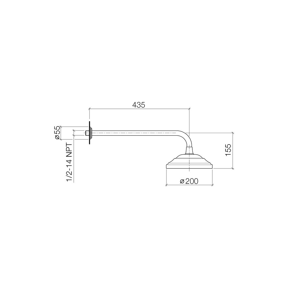 Dornbracht Regenbrause mit Wandanbindung Madison 14l/min, Ausladung 435mm, Chro... DORNBRACHT-28545977-00 4029011412691 (Abb. 4)