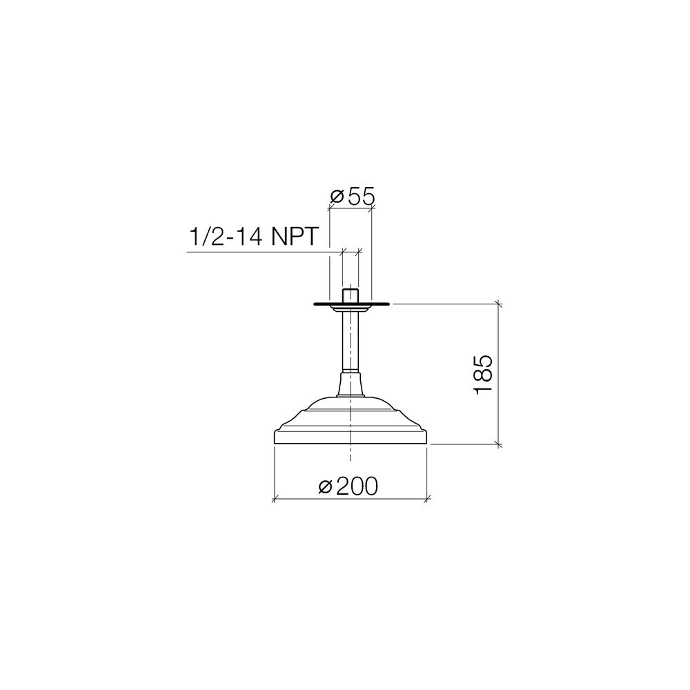 Dornbracht Regenbrause mit Deckenanbindung Madison 14l/min, D 200mm, Chrom... DORNBRACHT-28565977-00 4029011412943 (Abb. 4)
