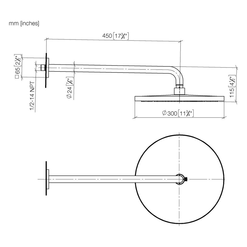 Dornbracht IMO Regenbrause mit Wandanbindung Serienspezifisch 28679670 platin m... DORNBRACHT-28679670-06 4029011739521 (Abb. 4)