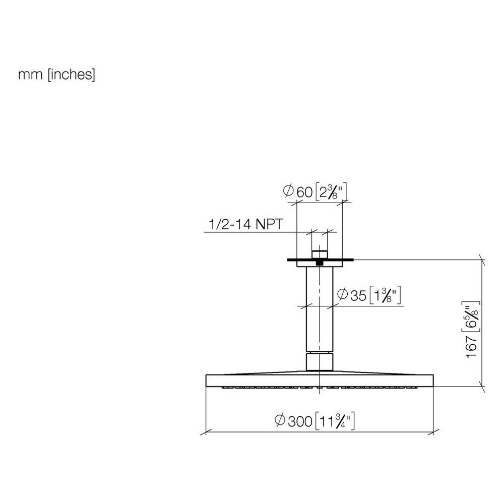 Dornbracht Regenbrause mit Deckenanbindung Serienspezifisch 28689970 Dark Plati... DORNBRACHT-28689970-99 4029011745492 (Abb. 4)