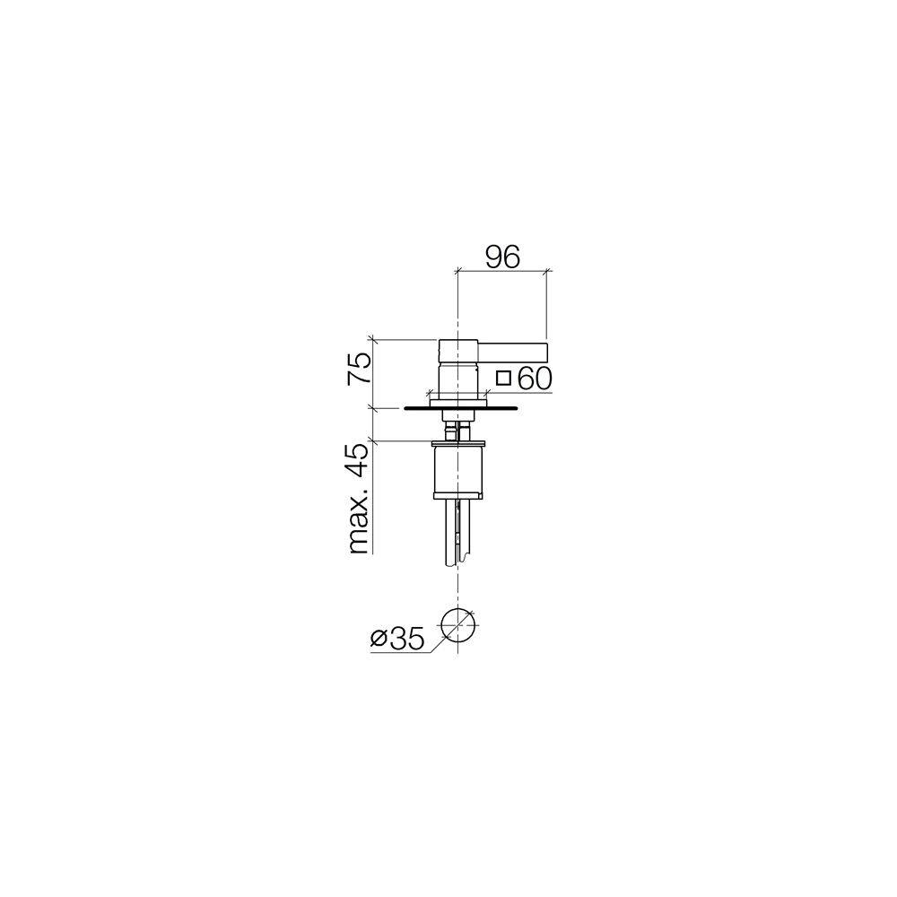 Dornbracht Waschtisch-Einhandbatterie Mem, starrer Auslauf, Dark Chrome... DORNBRACHT-29210782-19 4099477074245 (Abb. 4)