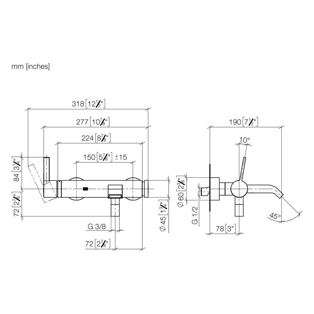 Dornbracht Wannen-Dreiloch-Einhandbatterie IMO für Wannenrandmontage Schwallaus... DORNBRACHT-33200671-37 4099477436500 (Abb. 4)