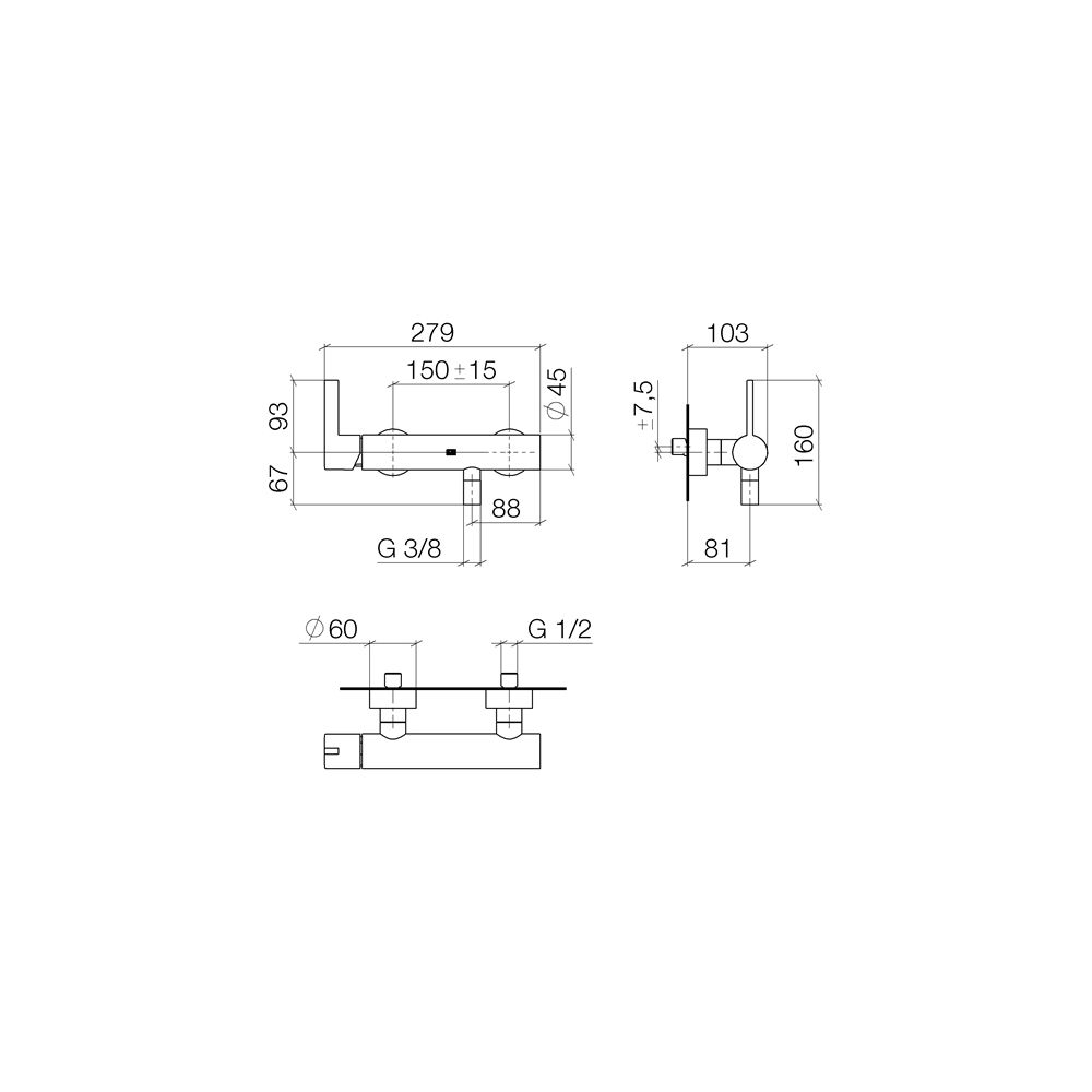 Dornbracht Waschtisch-Zweilochbatterie IMO mit Ablaufgarnitur Ausladung 165mm, ... DORNBRACHT-33301670-33 4099477161754 (Abb. 4)
