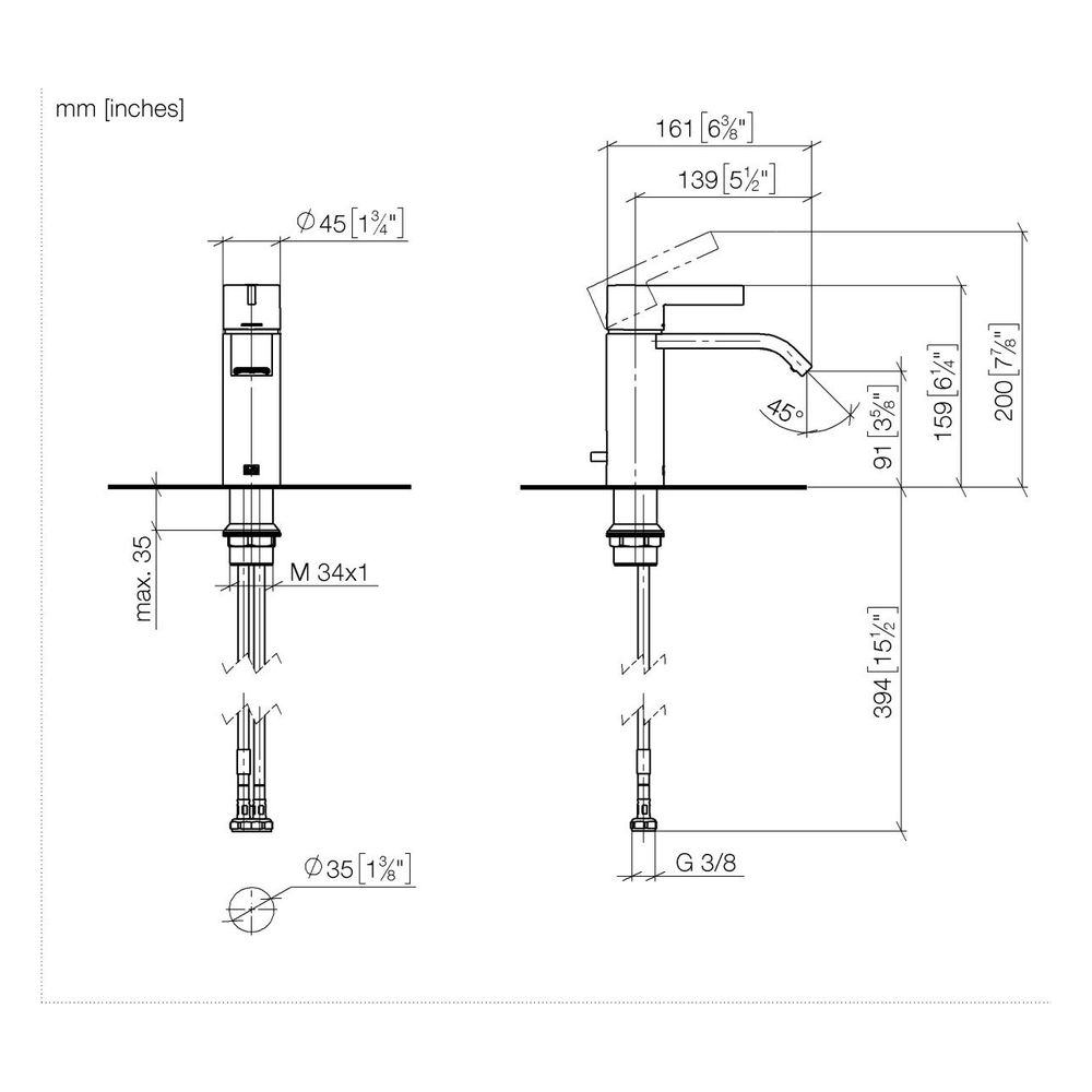 Dornbracht Brause-Einhandbatterie IMO für Wandmontage Brauseabgang 3/8", Chrom... DORNBRACHT-33502671-99 4099477384689 (Abb. 4)