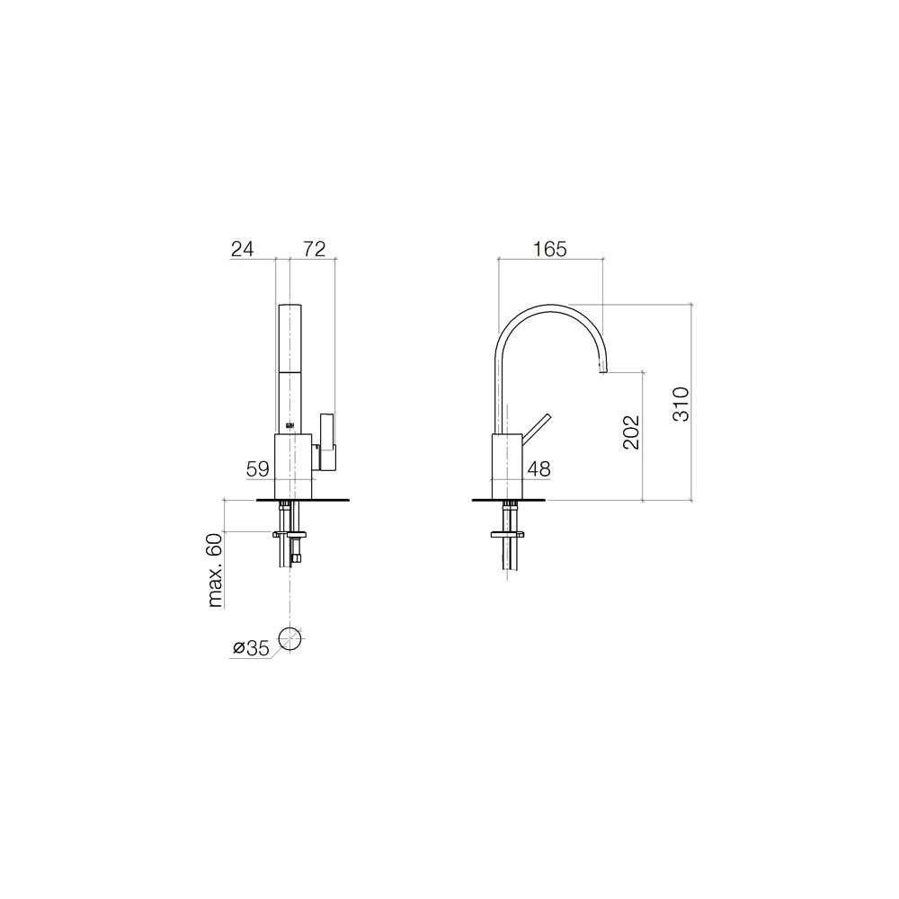 Dornbracht MEM Waschtisch-Einhandmischer ohne Ablaufgarnitur 33521782 Dark Plat... DORNBRACHT-33521782-99 4029011809491 (Abb. 4)