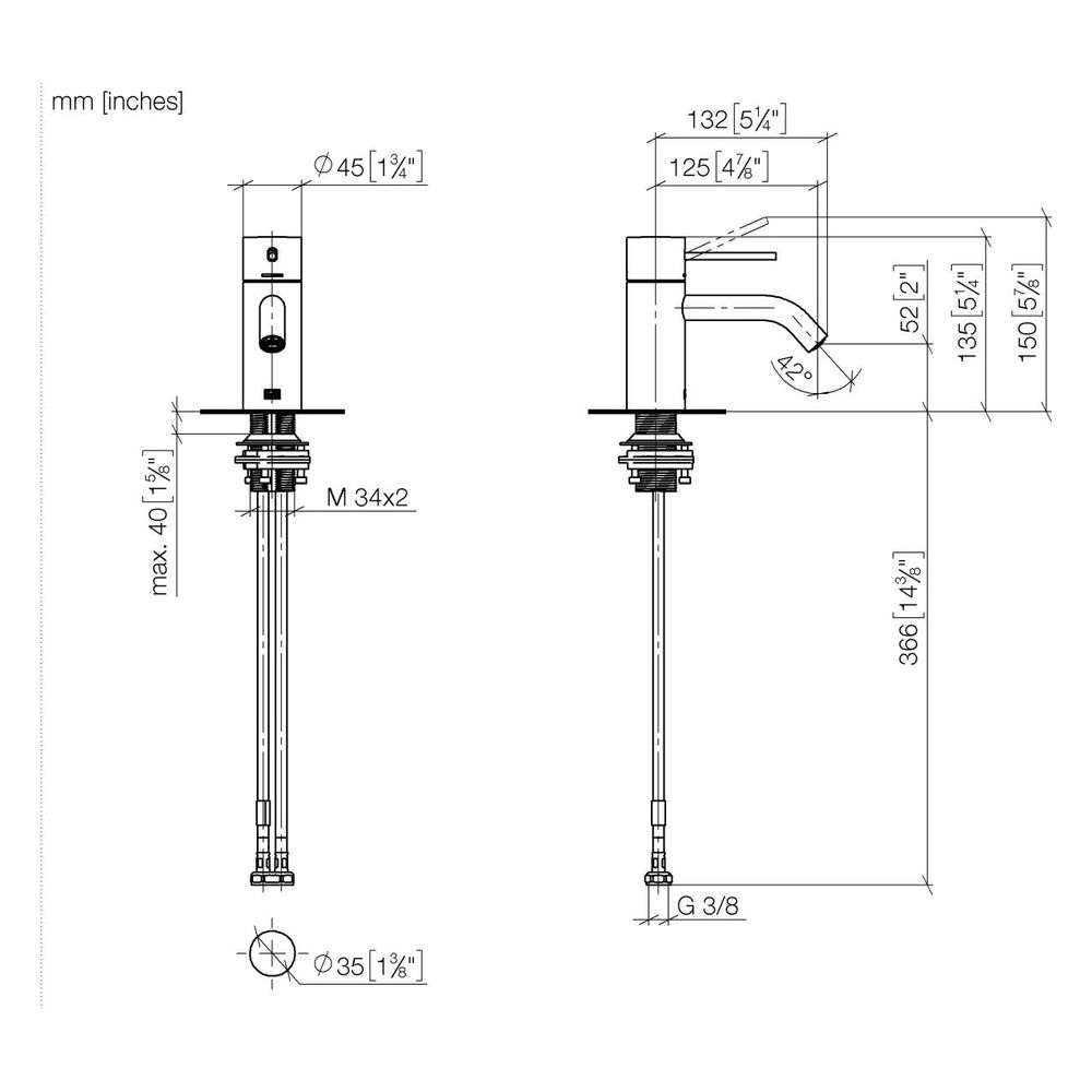 Dornbracht Meta Waschtisch-Einhandmischer ohne Ablaufgarnitur 33526662 platin m... DORNBRACHT-33526662-06 4029011829079 (Abb. 4)