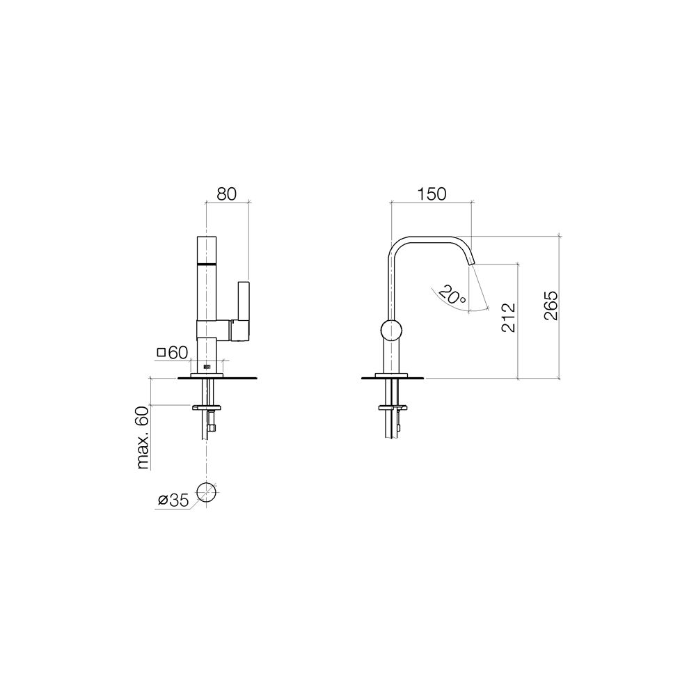 Dornbracht IMO Waschtisch-Einhandmischer mit hohem Auslauf 33526670 chrom... DORNBRACHT-33526670-00 4029011688799 (Abb. 4)