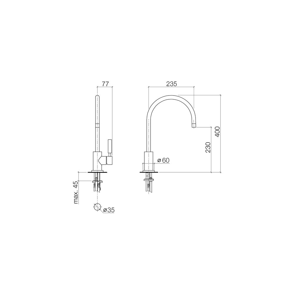 Dornbracht Tara Classic Einhandmischer 33826888 chrom... DORNBRACHT-33826888-00 4029011454905 (Abb. 4)