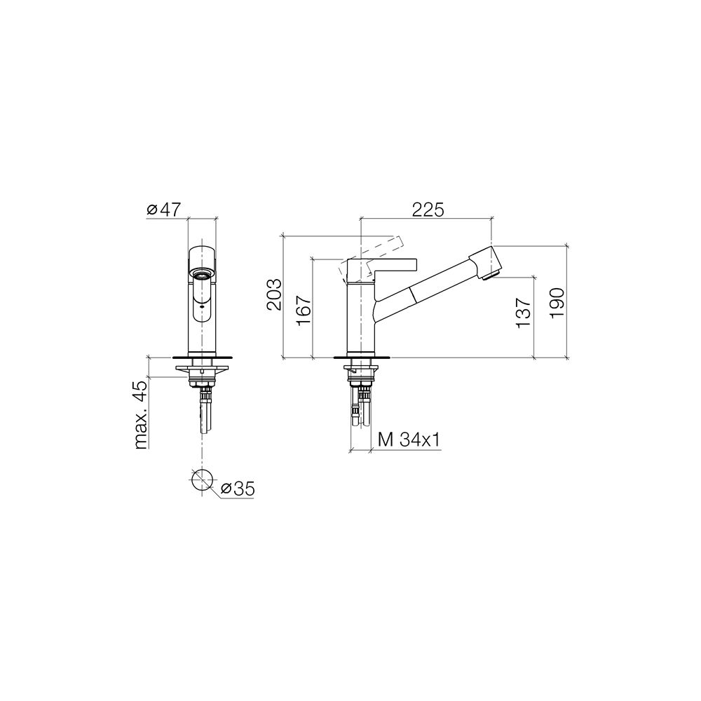 Dornbracht eno Einhandmischer Pull-out mit Brausefunktion 33870760 Dark Platinu... DORNBRACHT-33870760-99 4029011925559 (Abb. 4)