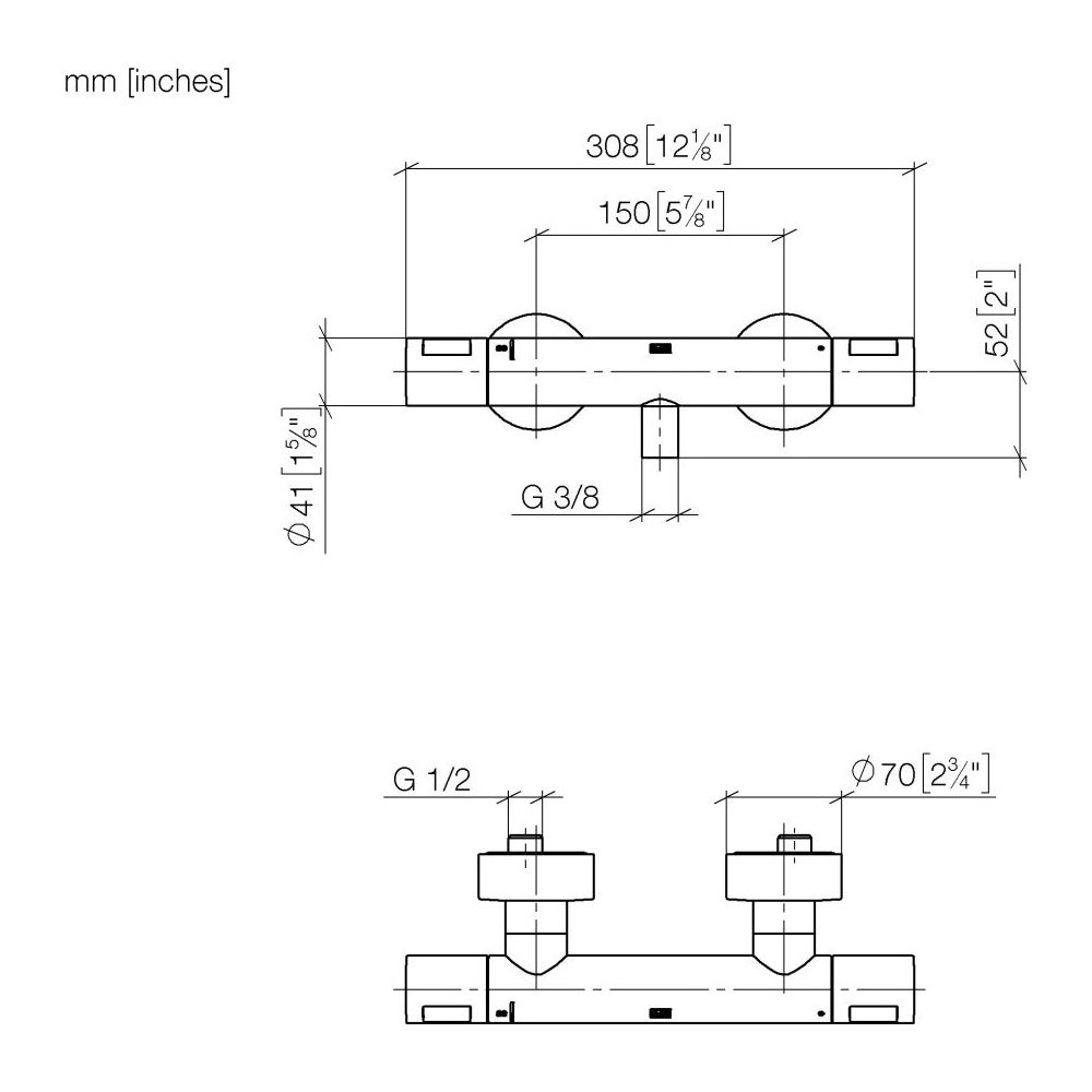 Dornbracht Brause-Thermostat für Wandmontage mit Mengenregulierung FlowReduce, ... DORNBRACHT-34444979-39 4099477405834 (Abb. 4)