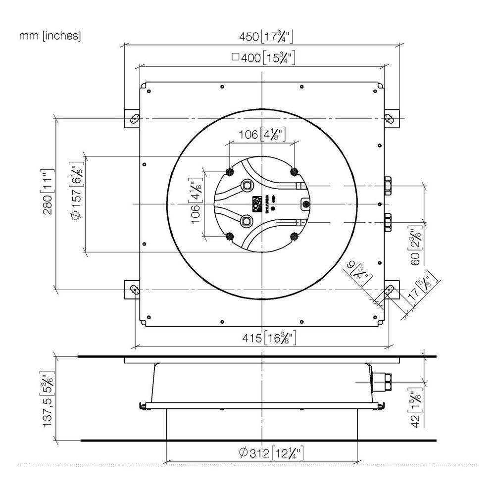 Dornbracht Unterputz-Deckeneinbaukasten für Deckeneinbau flächenbündig Durchmess... DORNBRACHT-3503397090 4029011951961 (Abb. 2)
