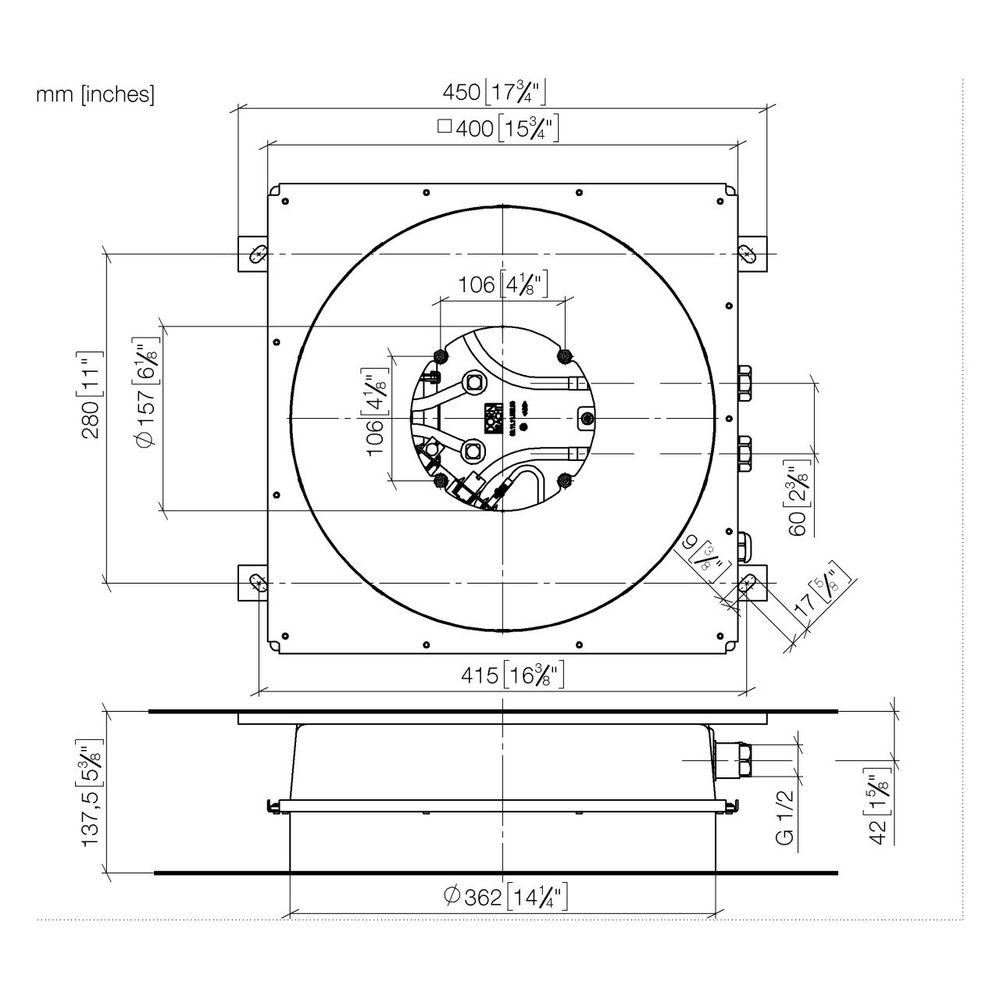Dornbracht Unterputz-Deckeneinbaukasten für Deckeneinbau mit Licht flächenbündig... DORNBRACHT-3503497090 4029011951985 (Abb. 2)