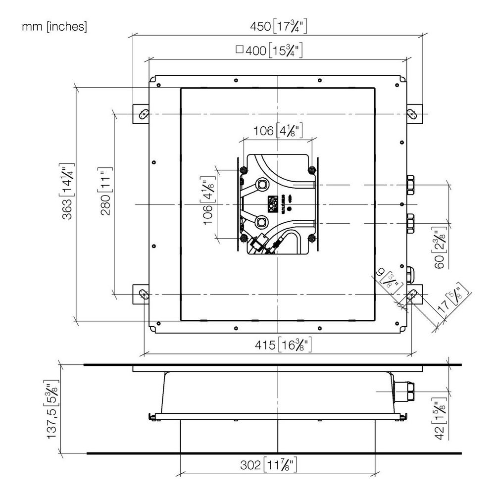 Dornbracht Unterputz-Deckeneinbaukasten für Deckeneinbau mit Licht flächenbündig... DORNBRACHT-3504497090 4029011952005 (Abb. 2)