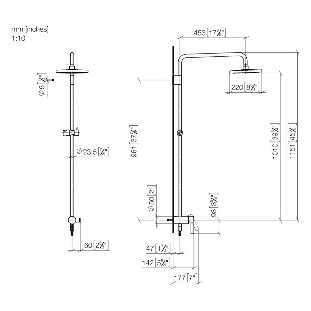 Dornbracht Shower Pipe Serienspezifisch 36112970 Dark Platinum matt... DORNBRACHT-36112970-99 4029011920332 (Abb. 4)