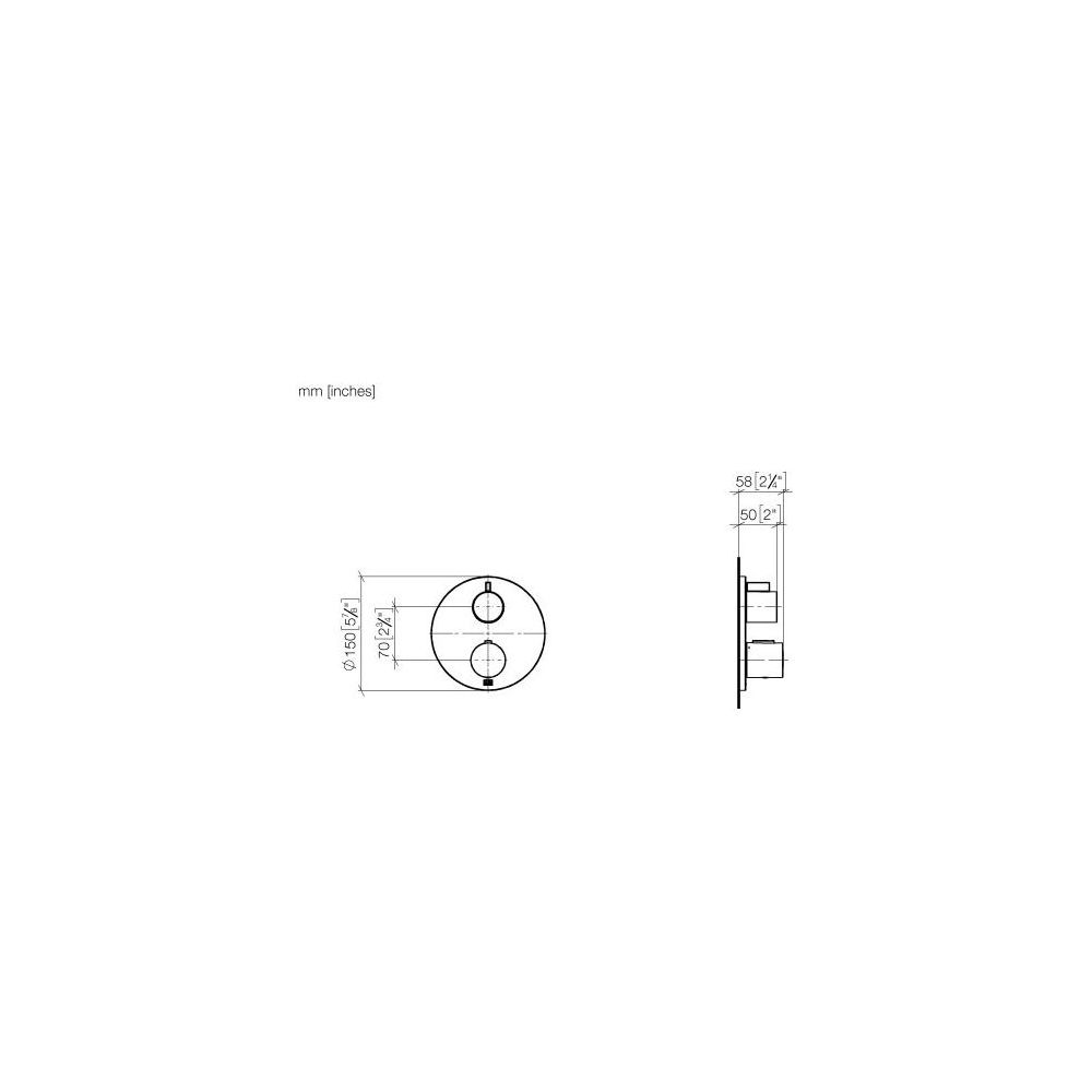 Dornbracht Unterputz-Thermostat mit Einweg-Mengenregulierung Abdeckplatte D 150... DORNBRACHT-36425970-47 4099477033471 (Abb. 4)
