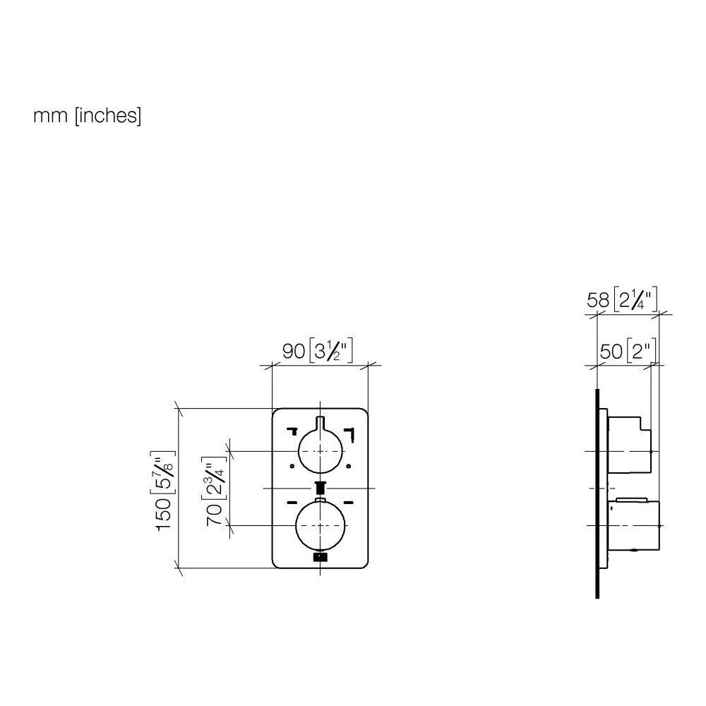 Dornbracht Unterputz-Thermostat Lulu mit Dreiwege-Mengenregulierung, Chrom, 364... DORNBRACHT-36427710-00 4029011748486 (Abb. 4)