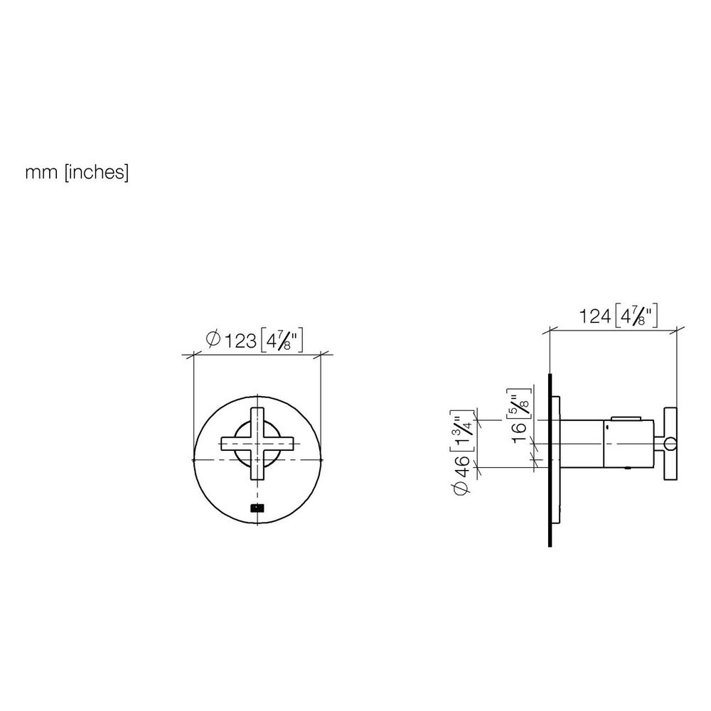 Dornbracht Unterputz-Thermostat xTool Tara ohne Mengenreg., G 1/2", Abdeckplatt... DORNBRACHT-36501892-39 4099477350035 (Abb. 4)
