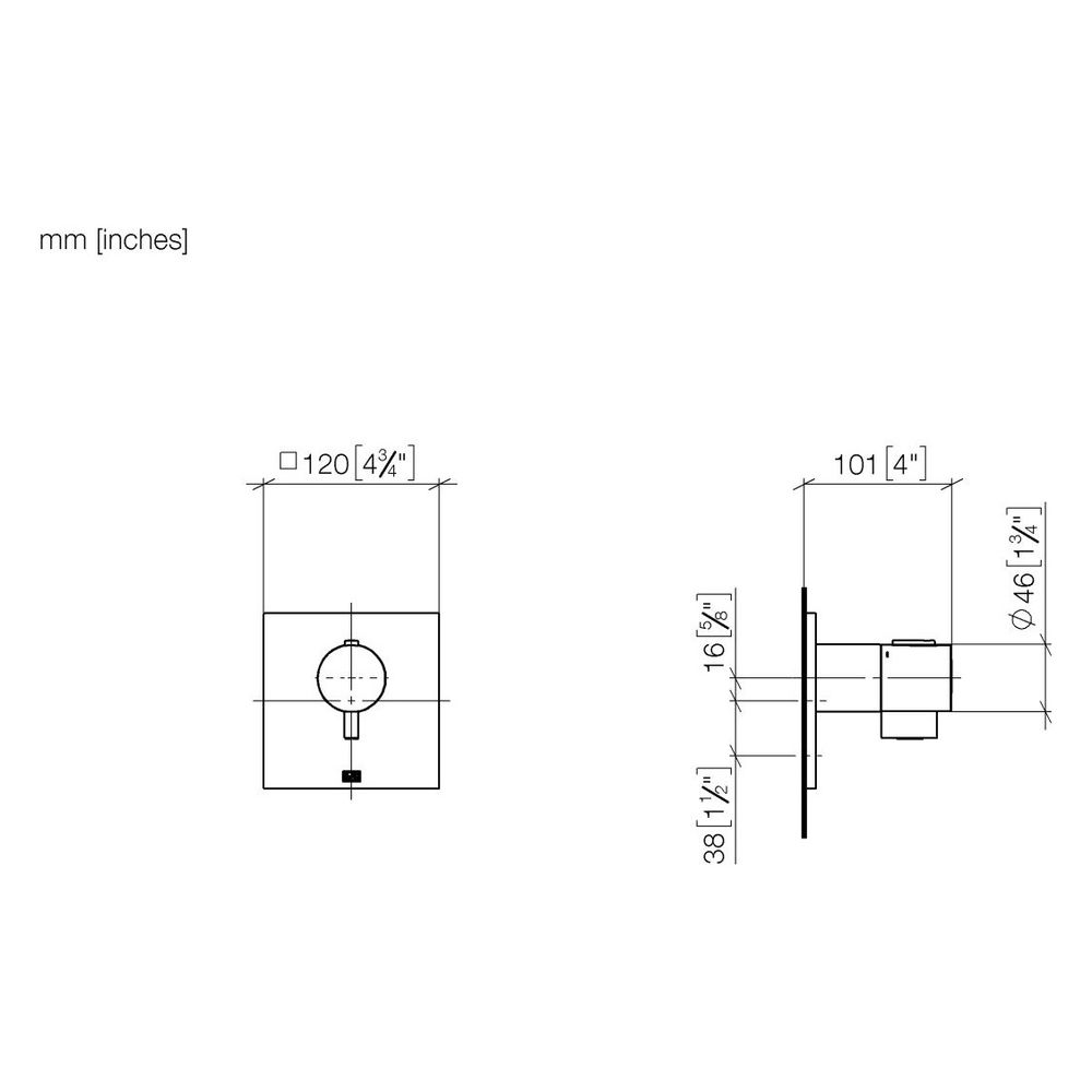 Dornbracht Unterputz-Thermostat Symetrics Xtool ohne Mengenregulierung Abdeckpl... DORNBRACHT-36503985-37 4099477439006 (Abb. 4)